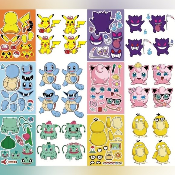 Pokemon Sticker 8 Sheet Pm - Picture 2 of 4